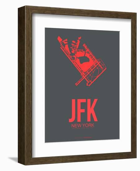 Jfk New York Poster 2-NaxArt-Framed Art Print