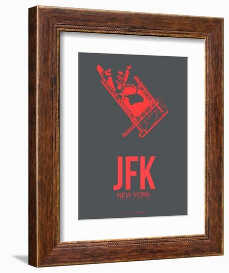 Jfk New York Poster 2-NaxArt-Framed Art Print