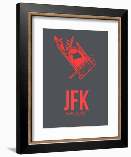 Jfk New York Poster 2-NaxArt-Framed Art Print