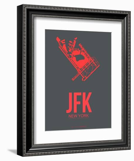 Jfk New York Poster 2-NaxArt-Framed Art Print