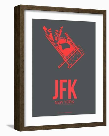 Jfk New York Poster 2-NaxArt-Framed Art Print