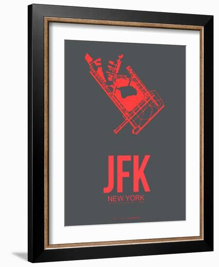 Jfk New York Poster 2-NaxArt-Framed Art Print