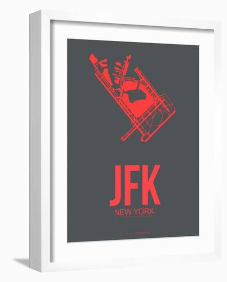 Jfk New York Poster 2-NaxArt-Framed Art Print