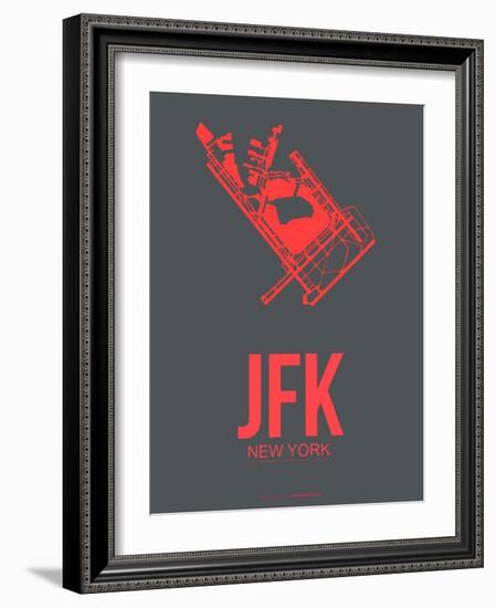 Jfk New York Poster 2-NaxArt-Framed Art Print