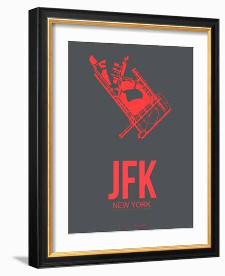 Jfk New York Poster 2-NaxArt-Framed Art Print