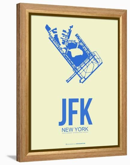 Jfk New York Poster 3-NaxArt-Framed Stretched Canvas