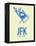 Jfk New York Poster 3-NaxArt-Framed Stretched Canvas