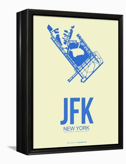 Jfk New York Poster 3-NaxArt-Framed Stretched Canvas