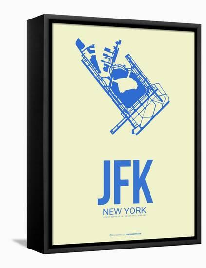 Jfk New York Poster 3-NaxArt-Framed Stretched Canvas