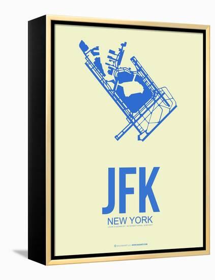 Jfk New York Poster 3-NaxArt-Framed Stretched Canvas