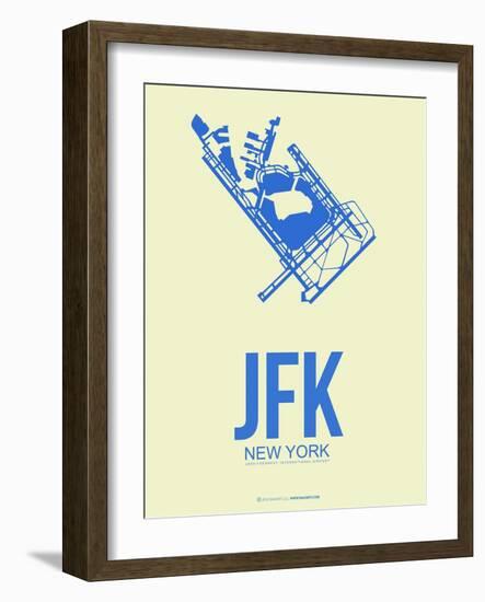 Jfk New York Poster 3-NaxArt-Framed Art Print