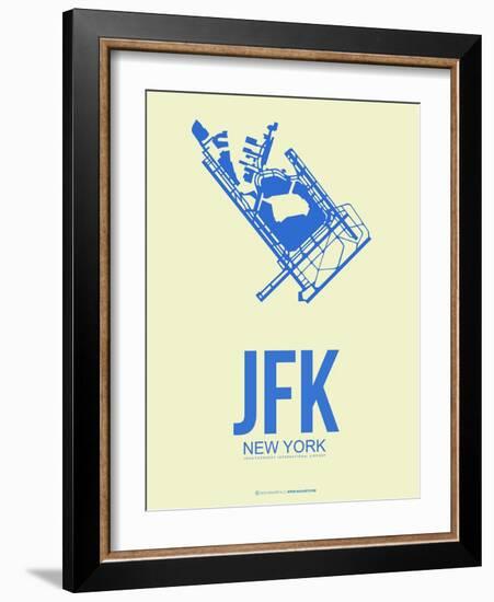 Jfk New York Poster 3-NaxArt-Framed Art Print