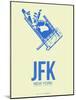 Jfk New York Poster 3-NaxArt-Mounted Art Print