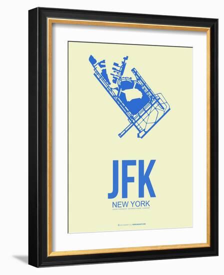 Jfk New York Poster 3-NaxArt-Framed Art Print