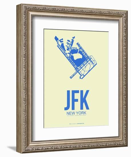 Jfk New York Poster 3-NaxArt-Framed Art Print