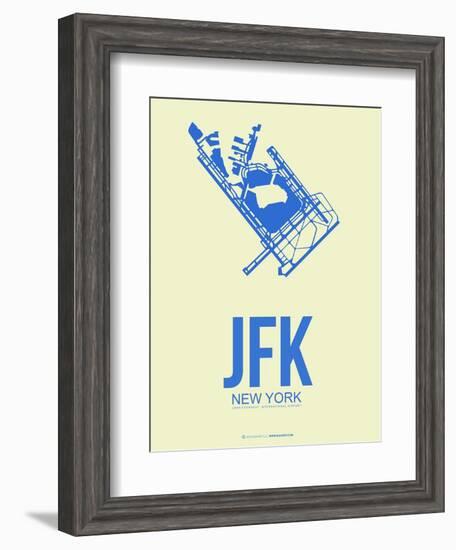 Jfk New York Poster 3-NaxArt-Framed Art Print