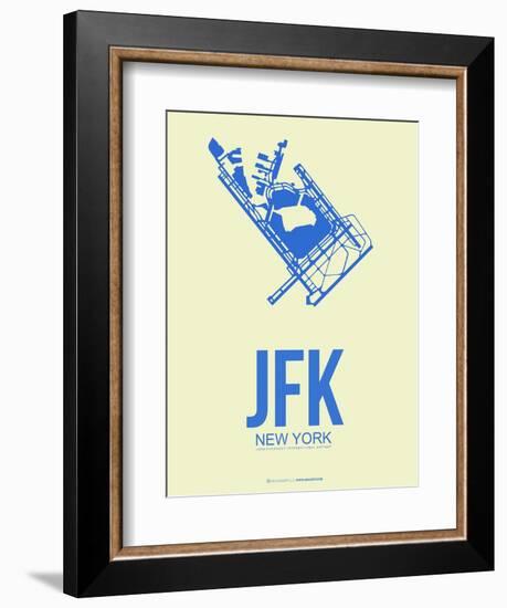 Jfk New York Poster 3-NaxArt-Framed Art Print