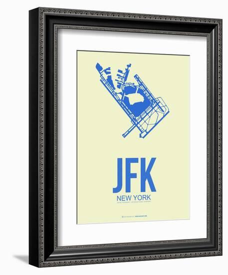 Jfk New York Poster 3-NaxArt-Framed Art Print