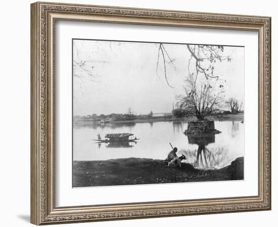 Jhelum River, Shadipur, Kashmir, India, Early 20th Century-F Bremner-Framed Giclee Print