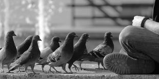 On Line for Food-Jian Wang-Mounted Photographic Print