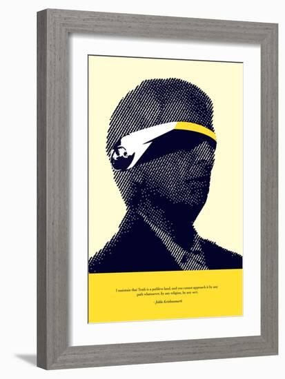 Jiddu Krishnamurti Truth-null-Framed Premium Giclee Print