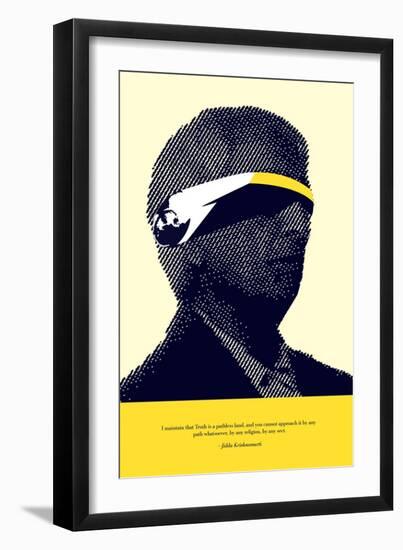 Jiddu Krishnamurti Truth-null-Framed Premium Giclee Print