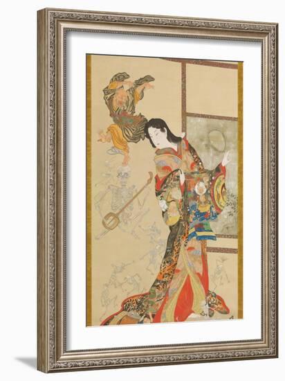 Jigoku Dayu-Kawanabe Kyosai-Framed Giclee Print