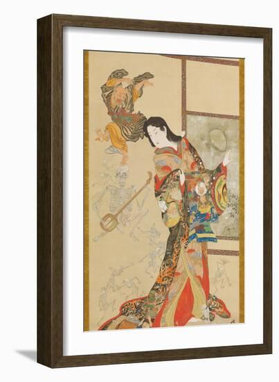 Jigoku Dayu-Kawanabe Kyosai-Framed Giclee Print