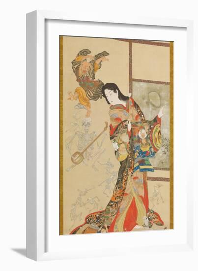 Jigoku Dayu-Kawanabe Kyosai-Framed Giclee Print