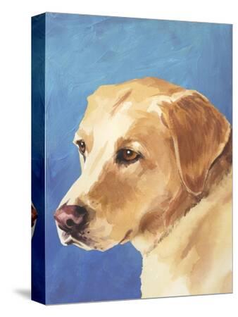 yellow lab canvas art