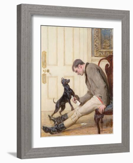 Jilted, 1887 (Oil on Canvas)-Briton Riviere-Framed Giclee Print