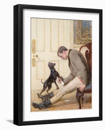 Jilted, 1887 (Oil on Canvas)-Briton Riviere-Framed Giclee Print