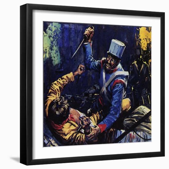 Jim Bowie Is Said to Have Been the Last Texan Alive at the Alamo-Luis Arcas Brauner-Framed Giclee Print