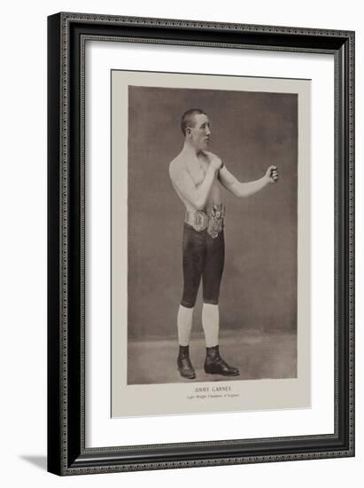 Jim Carney, Lightweight Champ of England-null-Framed Art Print