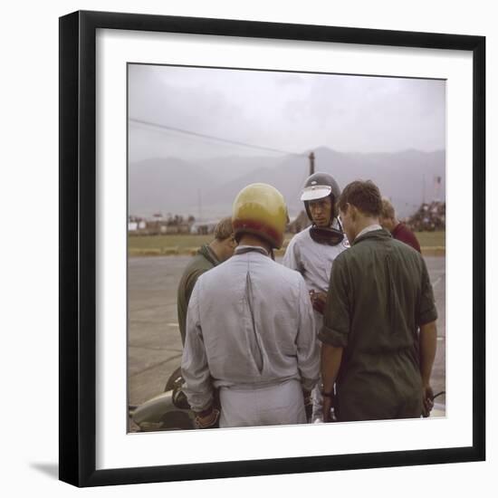 Jim Clark at the Austrian Grand Prix, Zeltweg, Austria,1964-null-Framed Photographic Print