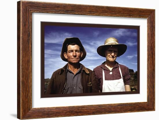 Jim Norris and Wife, Homesteaders-Russell Lee-Framed Art Print