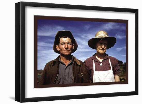 Jim Norris and Wife, Homesteaders-Russell Lee-Framed Art Print