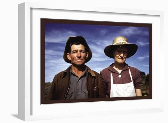 Jim Norris and Wife, Homesteaders-Russell Lee-Framed Art Print