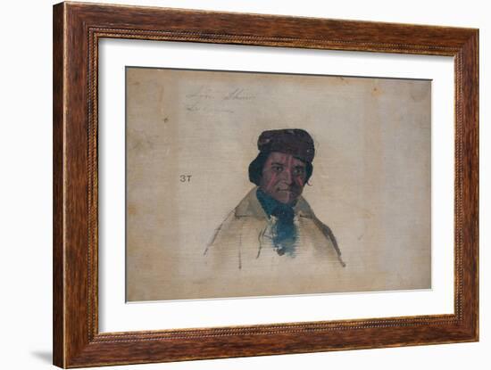 Jim Shaw, Delaware, 1837-John Mix Stanley-Framed Giclee Print