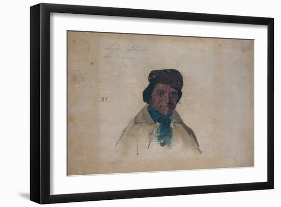 Jim Shaw, Delaware, 1837-John Mix Stanley-Framed Giclee Print