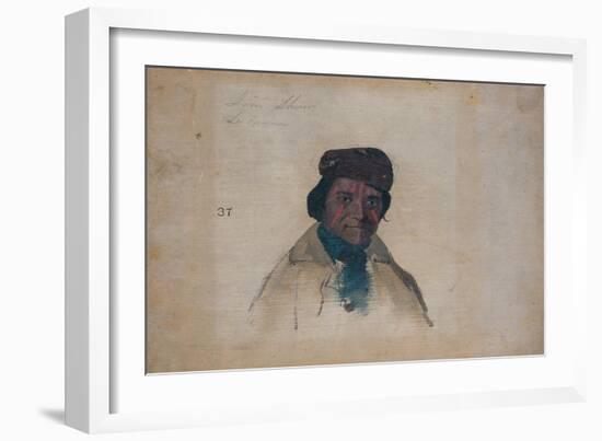 Jim Shaw, Delaware, 1837-John Mix Stanley-Framed Giclee Print