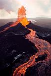 Kilauea Volcano Erupting-Jim Sugar-Framed Premier Image Canvas