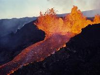 Puu Oo Crater Erupting-Jim Sugar-Mounted Photographic Print