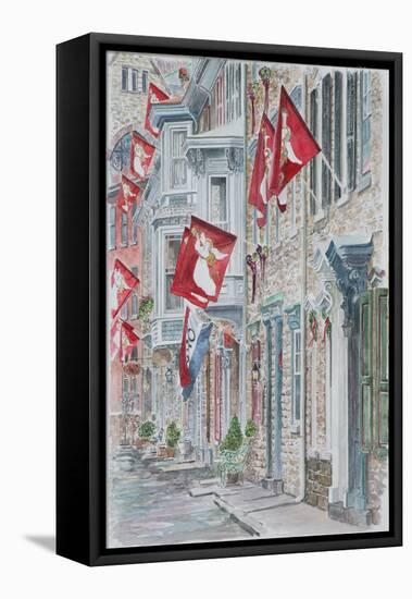 Jim Thorpe, Pa., Race St. 2011-Anthony Butera-Framed Premier Image Canvas