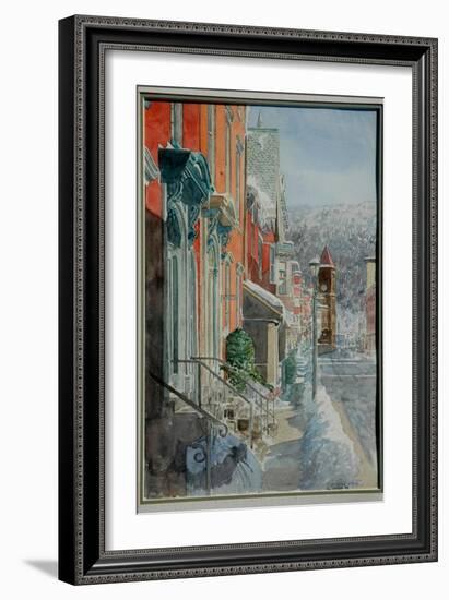 Jim Thorpe, Snow-Anthony Butera-Framed Giclee Print