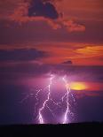 Lightning at Night-Jim Zuckerman-Photographic Print