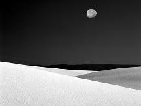 Nighttime with Full Moon Over the Desert, White Sands National Monument, New Mexico, USA-Jim Zuckerman-Photographic Print