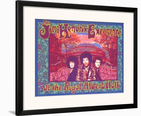 Jimi Hendrix at the Royal Albert Hall-Karl Ferris-Framed Art Print