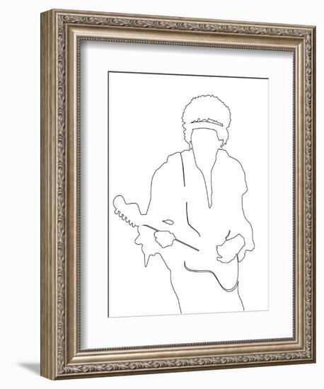 Jimi Hendrix-Logan Huxley-Framed Art Print