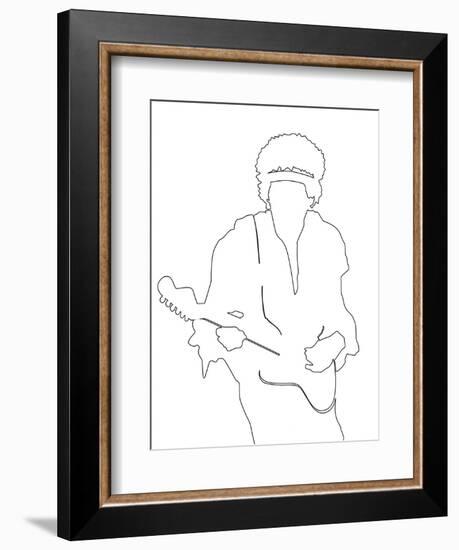 Jimi Hendrix-Logan Huxley-Framed Art Print